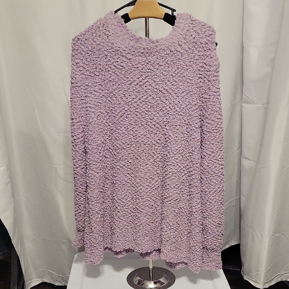 Zenana Outfitters Lavender Textured Sweater